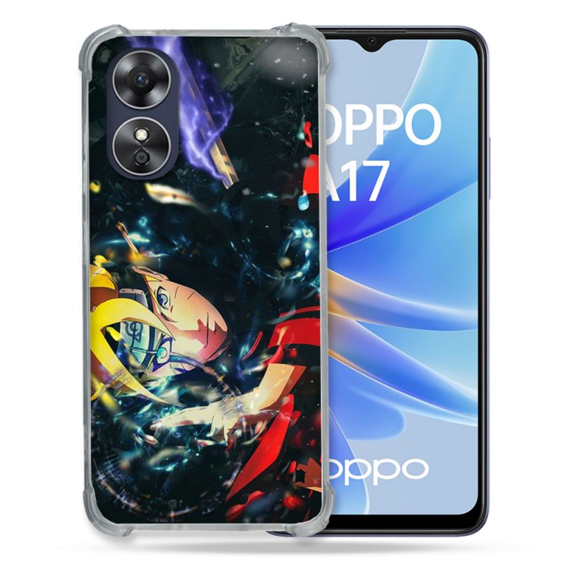 Coque Renforcée Pour Oppo A17 Manga Boruto Eclair