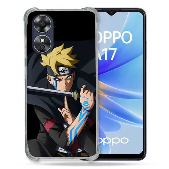 Coque Renforcée Pour Oppo A17 Manga Boruto Tatouage