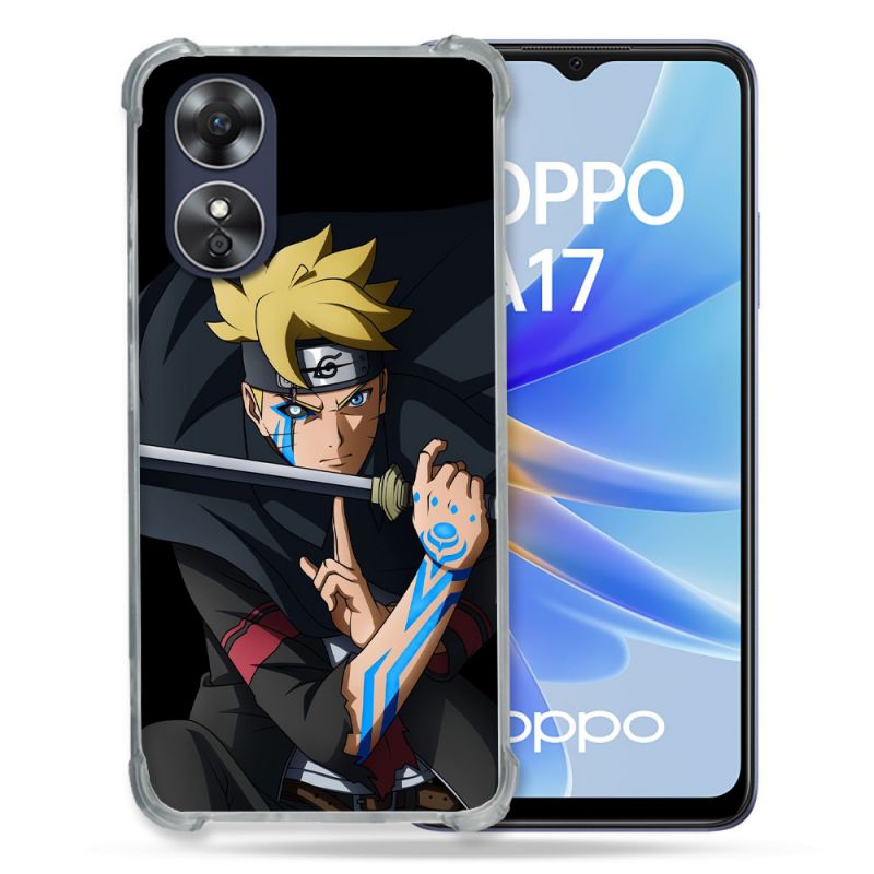 Coque Renforcée Pour Oppo A17 Manga Boruto Tatouage