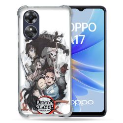 Coque Renforcée Pour Oppo A17 Manga Demon Slayer Blanc
