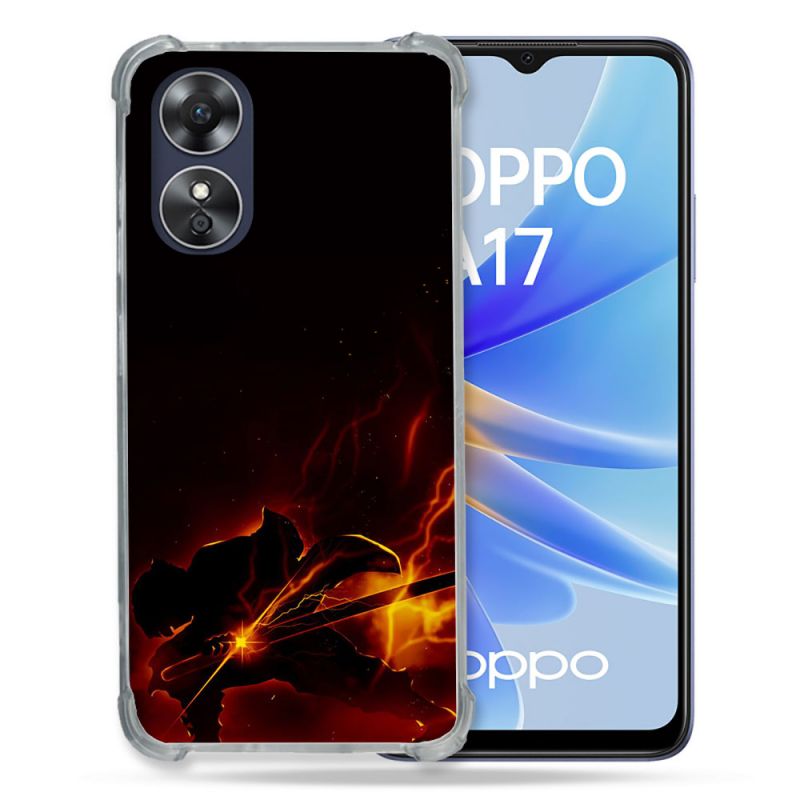 Coque Renforcée Pour Oppo A17 Manga Demon Slayer Electric