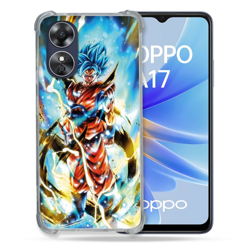 Coque Renforcée Pour Oppo A17 Manga Dragon Ball Sangoku Blanc