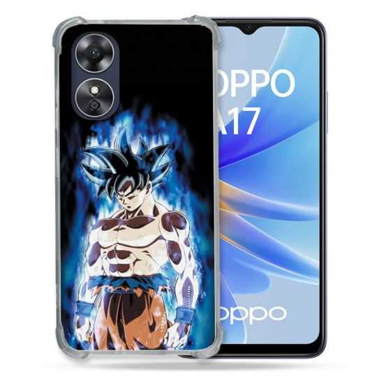 Coque Renforcée Pour Oppo A17 Manga Dragon Ball Sangoku Noir