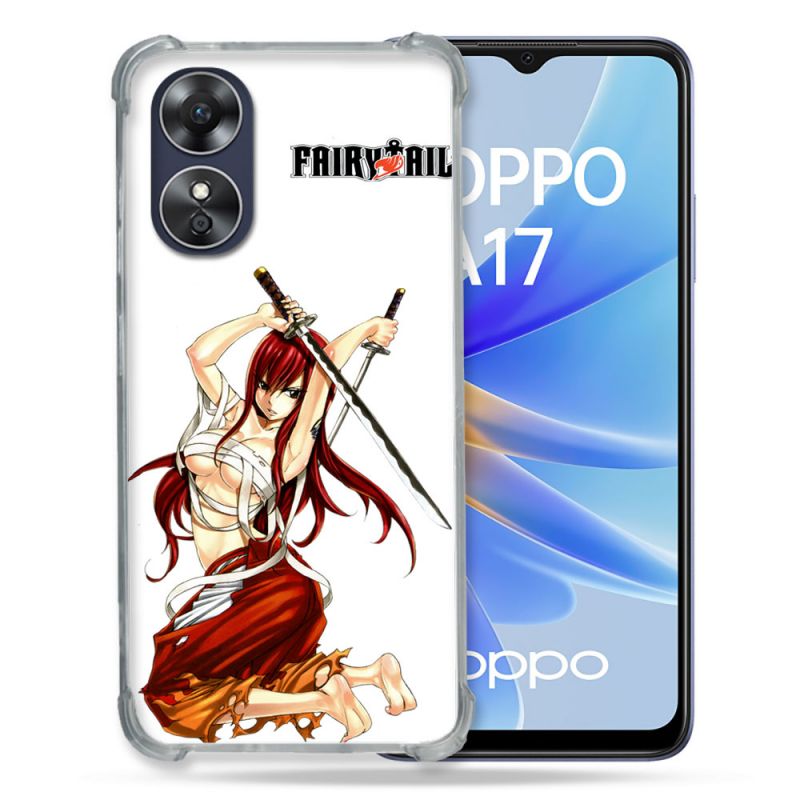 Coque Renforcée Pour Oppo A17 Manga Fairy Tail Erza
