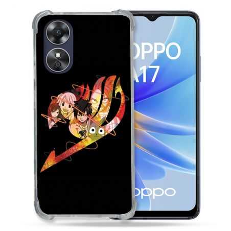 Coque Renforcée Pour Oppo A17 Manga Fairy Tail Logo Noir