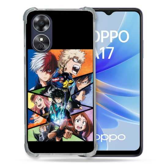 Coque Renforcée Pour Oppo A17 Manga My Hero Academia Noir