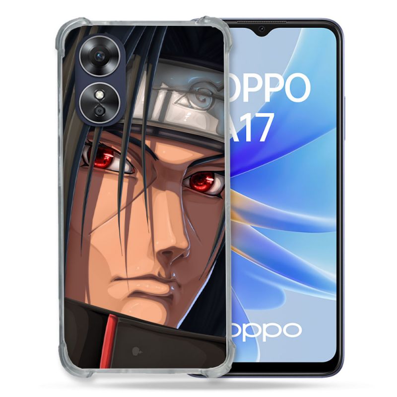 Coque Renforcée Pour Oppo A17 Manga Naruto Itachi Visage