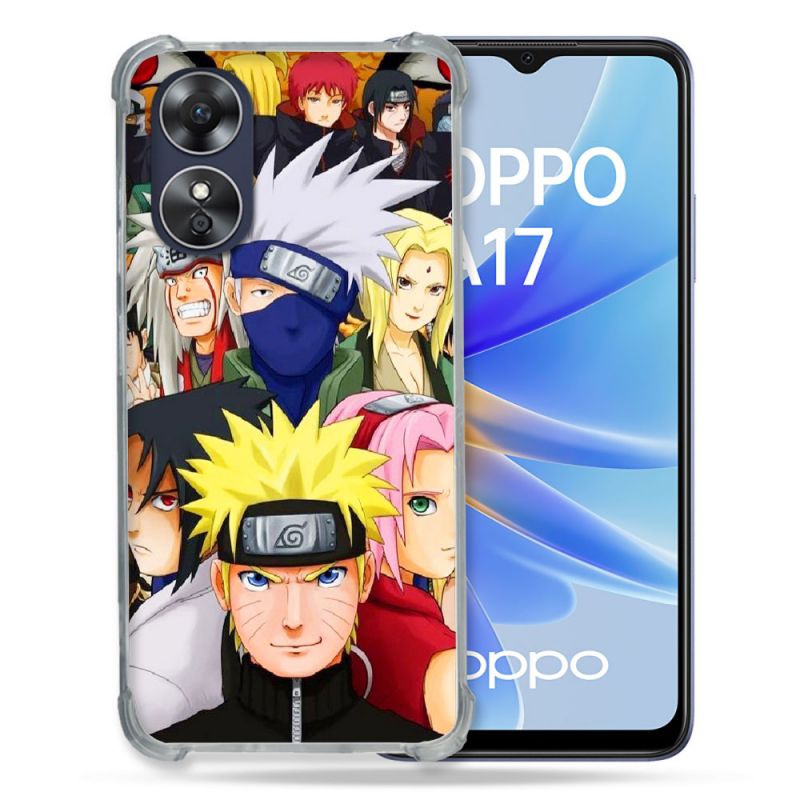 Coque Renforcée Pour Oppo A17 Manga Naruto Team