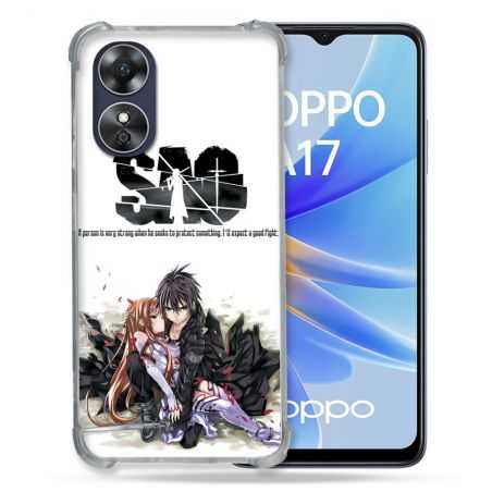 Coque Renforcée Pour Oppo A17 Manga SAO sword Art Online Blanc