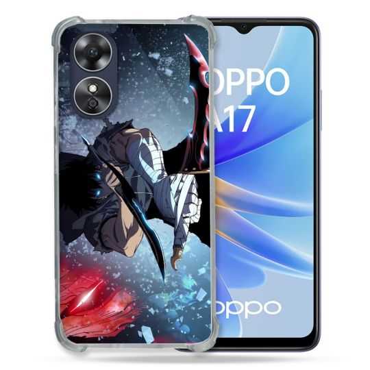 Coque Renforcée Pour Oppo A17 Manga Solo Leveling Sung Epee