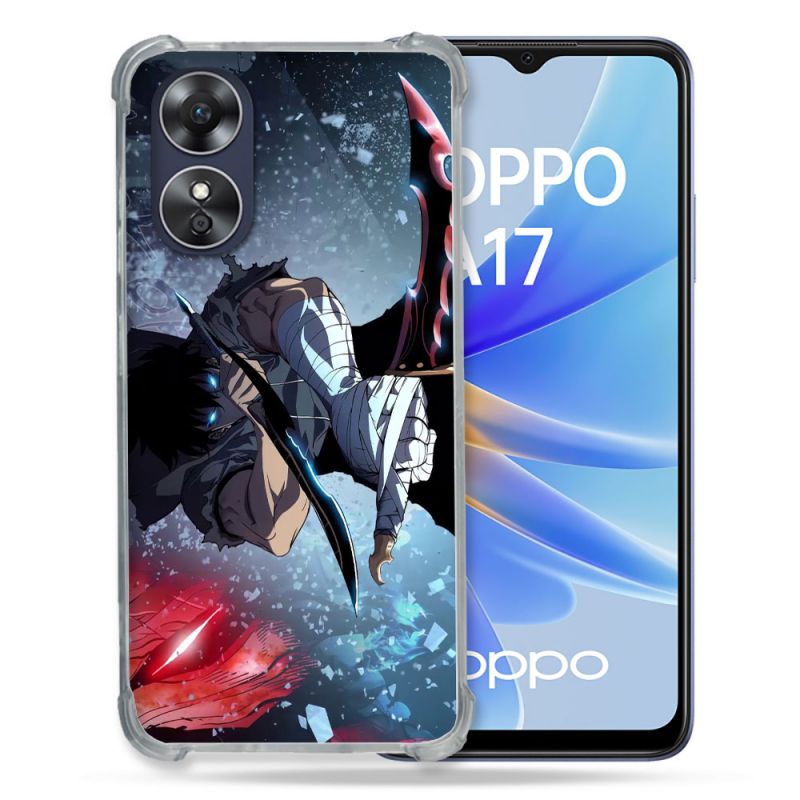 Coque Renforcée Pour Oppo A17 Manga Solo Leveling Sung Epee