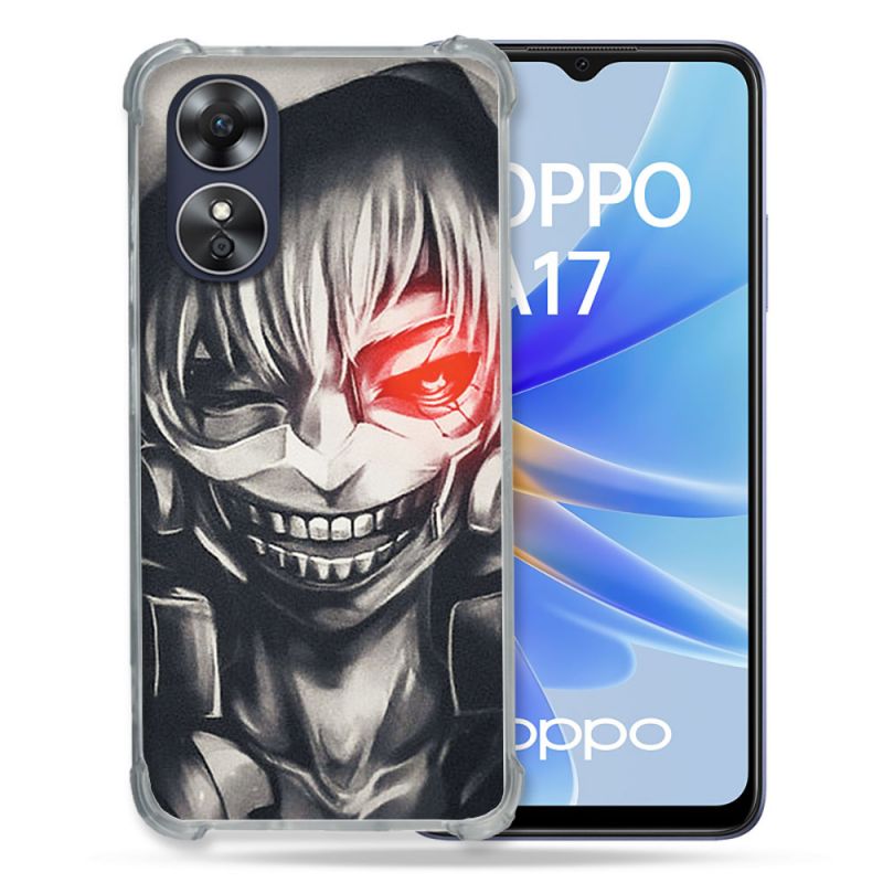 Coque Renforcée Pour Oppo A17 Manga Tokyo Ghoul Kaneki Noir