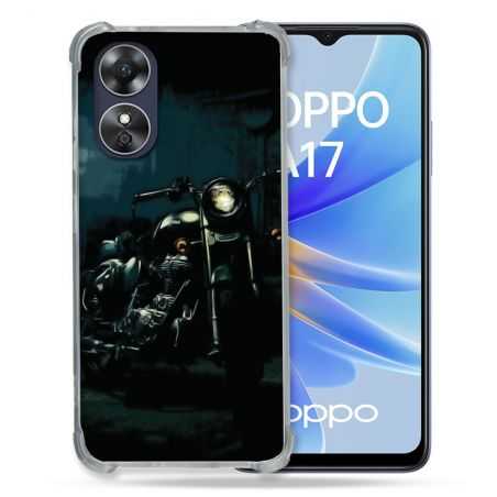 Coque Renforcée Pour Oppo A17 Moto Harley Vintage