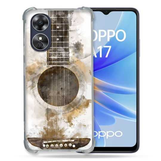 Coque Renforcée Pour Oppo A17 Musique Guitare Tag