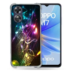 Coque Renforcée Pour Oppo A17 Musique Partition Multicolore