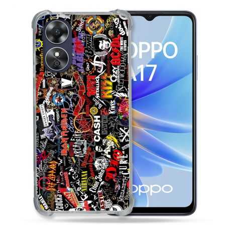 Coque Renforcée Pour Oppo A17 Musique Rock Groupe