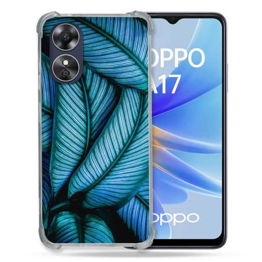 Coque Renforcée Pour Oppo A17 Nature Feuille Palmier