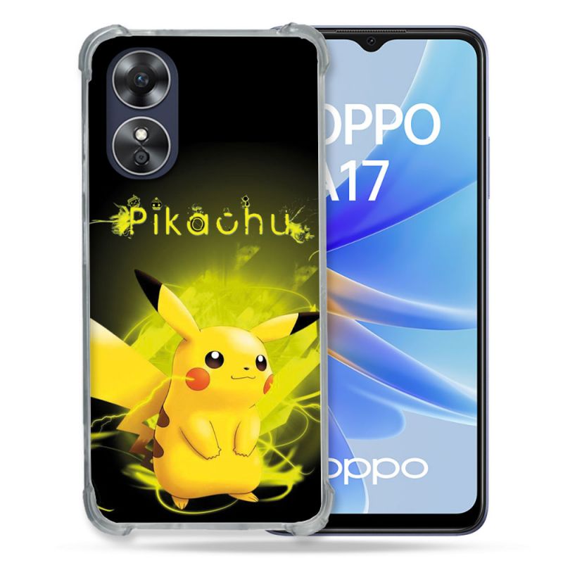 Coque Renforcée Pour Oppo A17 Pokemon Pikachu Eclair