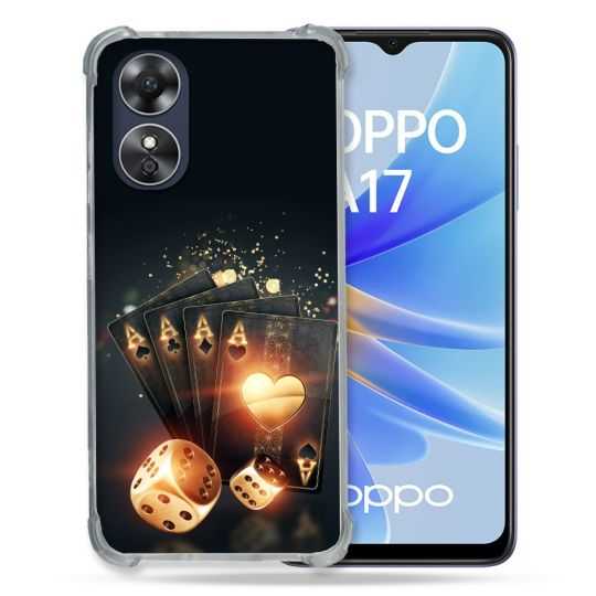 Coque Renforcée Pour Oppo A17 Poker Des