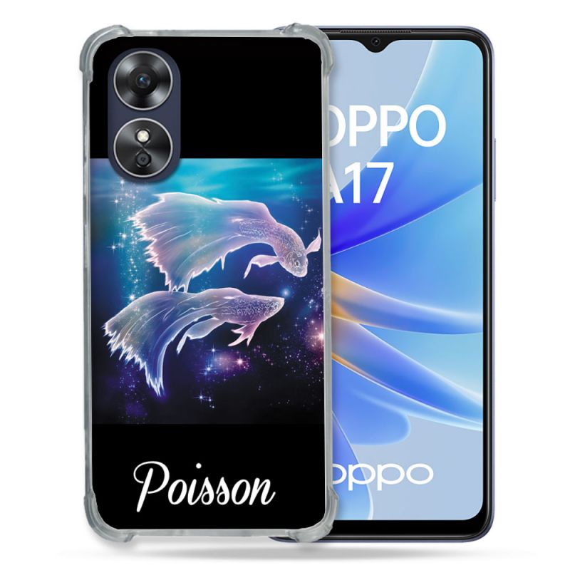 Coque Renforcée Pour Oppo A17 Signe Zodiaque 2 Poisson