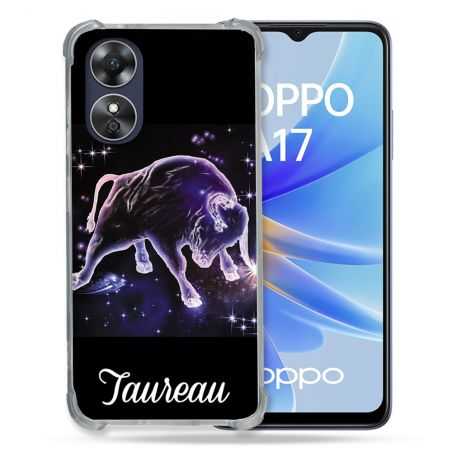 Coque Renforcée Pour Oppo A17 Signe Zodiaque 2 Taureau