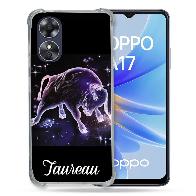 Coque Renforcée Pour Oppo A17 Signe Zodiaque 2 Taureau