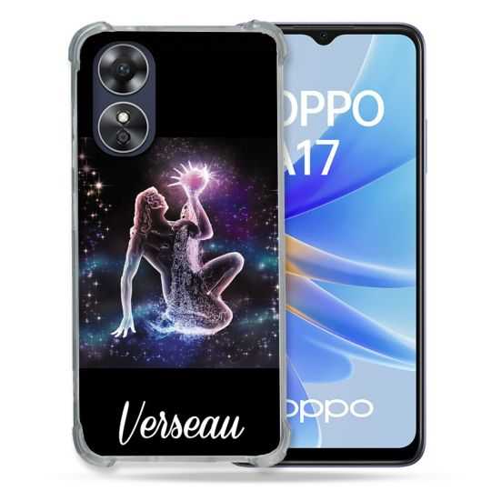 Coque Renforcée Pour Oppo A17 Signe Zodiaque 2 Verseau