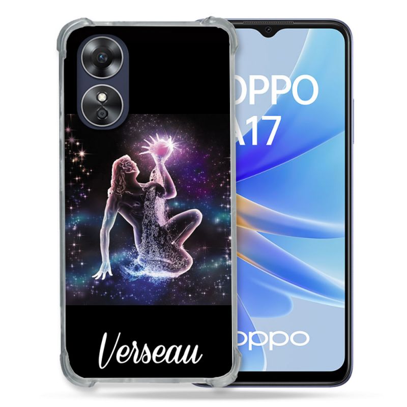 Coque Renforcée Pour Oppo A17 Signe Zodiaque 2 Verseau