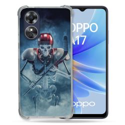 Coque Renforcée Pour Oppo A17 Sport Hockey Squelette