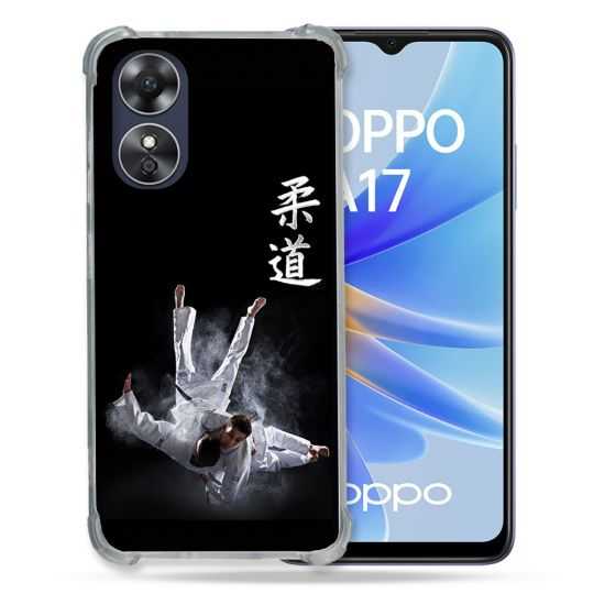 Coque Renforcée Pour Oppo A17 Sport Judo Noir