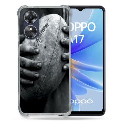 Coque Renforcée Pour Oppo A17 Sport Rugby Ballon Vintage