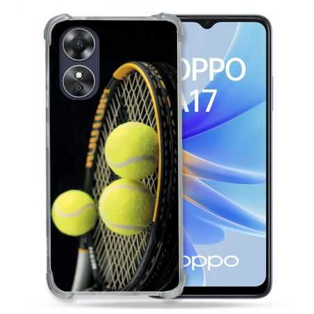 Coque Renforcée Pour Oppo A17 Sport Tennis Balls