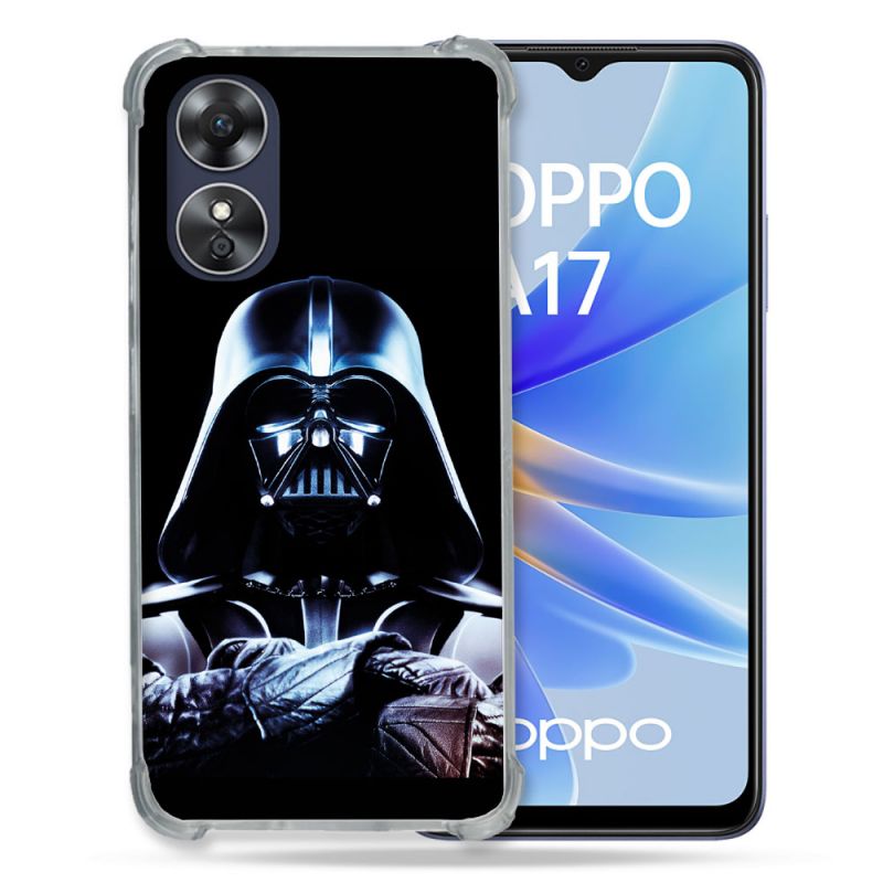 Coque Renforcée Pour Oppo A17 Star Wars - Dark Vador Noir