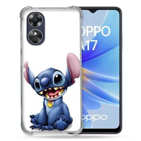 Coque Renforcée Pour Oppo A17 Stitch Blanc
