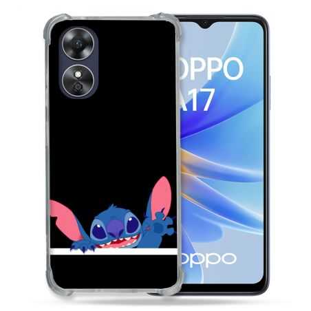 Coque Renforcée Pour Oppo A17 Stitch Noir