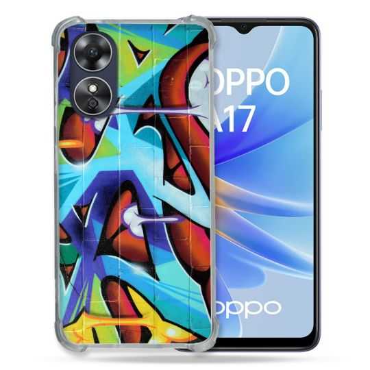 Coque Renforcée Pour Oppo A17 Street Art Graf Color