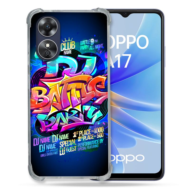 Coque Renforcée Pour Oppo A17 Street Art Rap
