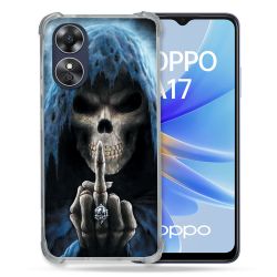 Coque Renforcée Pour Oppo A17 Tete de Mort Doigt