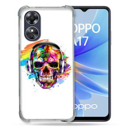 Coque Renforcée Pour Oppo A17 Tete de Mort Tag
