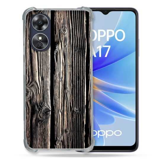 Coque Renforcée Pour Oppo A17 Texture Bois