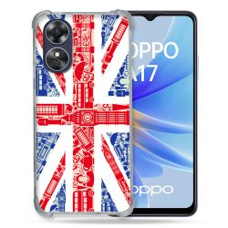 Coque Renforcée Pour Oppo A17 Voyage Angleterre Blanc