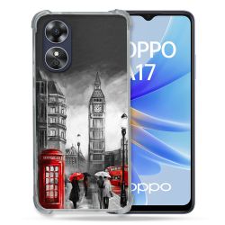 Coque Renforcée Pour Oppo A17 Voyage Angleterre Londres Vintage