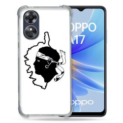 Coque Renforcée Pour Oppo A17 Voyage Corse Blanc