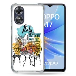 Coque Renforcée Pour Oppo A17 Voyage Italie Vintage