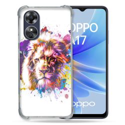 Coque Renforcée Pour Oppo A17 Animal Lion Tag