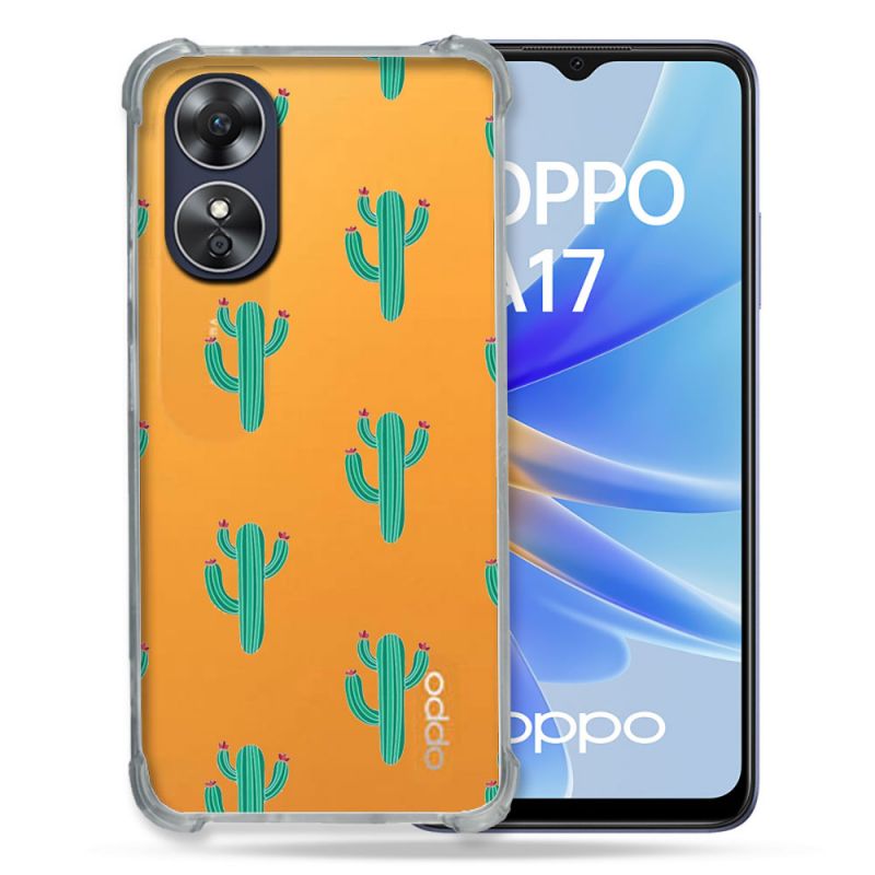 Coque Renforcée Transparente Pour Oppo A17 Cactus