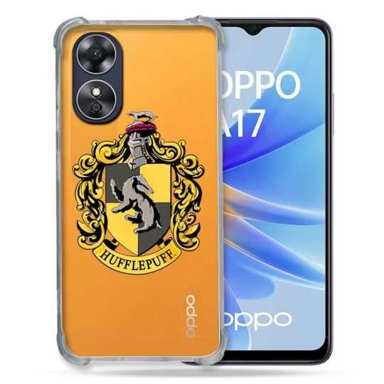 Coque Renforcée Transparente Pour Oppo A17 Harry Potter Hufflepuff