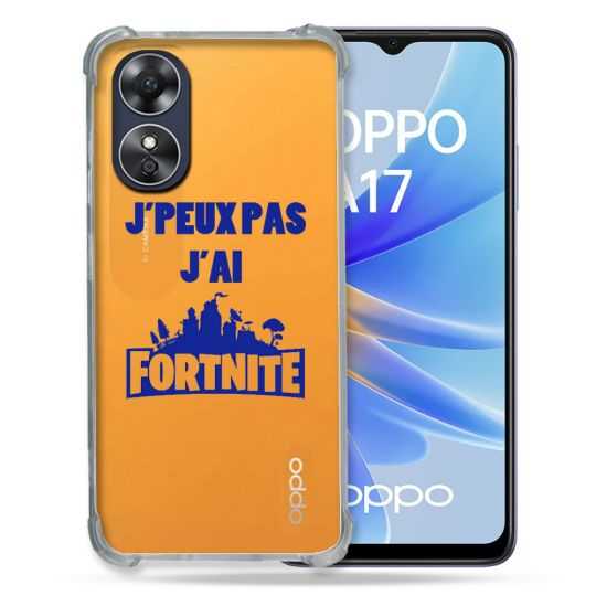 Coque Renforcée Transparente Pour Oppo A17 Jpeux pas jai Fortnite