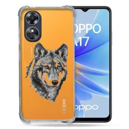 Coque Renforcée Transparente Pour Oppo A17 Loup