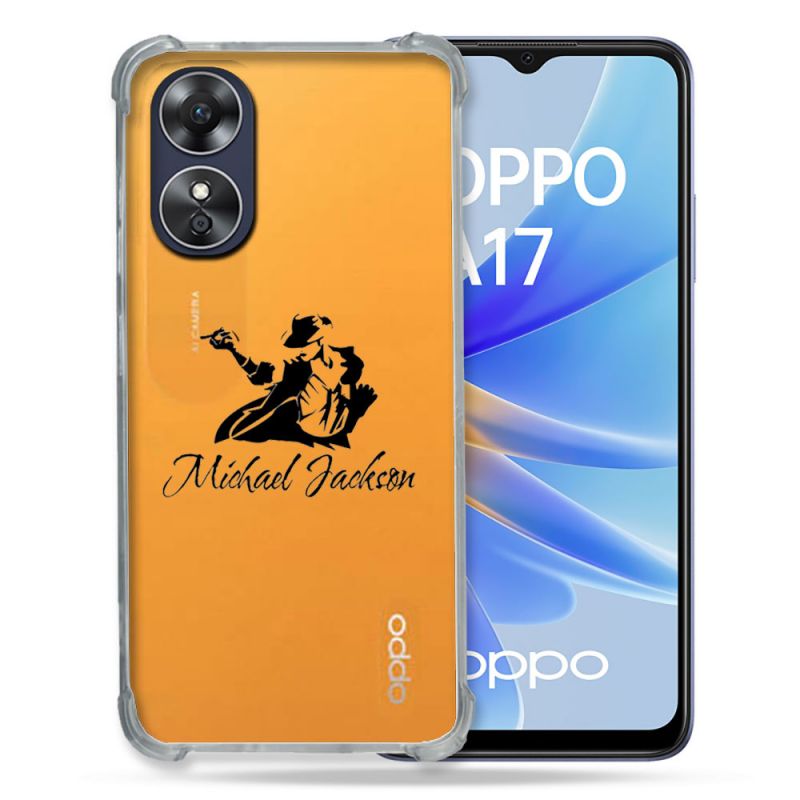 Coque Renforcée Transparente Pour Oppo A17 Michael Jackson
